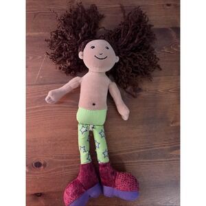 Y2K Vintage 2000 Groovy Girls SOLANA Doll Medium Skin Tights 12"  Purple Shoes